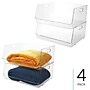 iDESIGN Large Stackable Plastic Storage Bin, Clear (29418M4)~#|#~627159EA-494C-44F9-A577B0D4EF3051C5_sc7