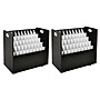 AdirOffice 50-Slot Mobile Roll File, 28.5"H x 30"W x 15.75"D, Black (626-BLK-2PK)~#|#~62739AB0-6904-42F7-B1B3C3EBCFDB0D56_sc7