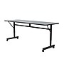 Correll Econoline 72"W x 24"D Adjustable Foldable Training Room Table, Laminate, With Wheels, Gray Granite (FTM2472TF15)~#|#~6274D8D4-776F-4546-BD3E6DDB70A02D1B_sc7
