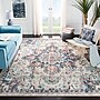 Safavieh MADison Collection 8' x 8' Square Indoor Area Rug, Machine Made, Cream/Blue (MAD473B-8SQ)~#|#~627892A2-BD7A-4F03-A8C8A48619A0F4FE_sc7