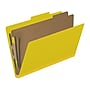 Medical Arts Press Pressboard Classification Folder, 2 Dividers, 2" Expansion, Legal Size, Yellow, 10/Box (DV-T52-26-3YLW)~#|#~6281455E-307B-4760-BF23971ED4382C06_sc7
