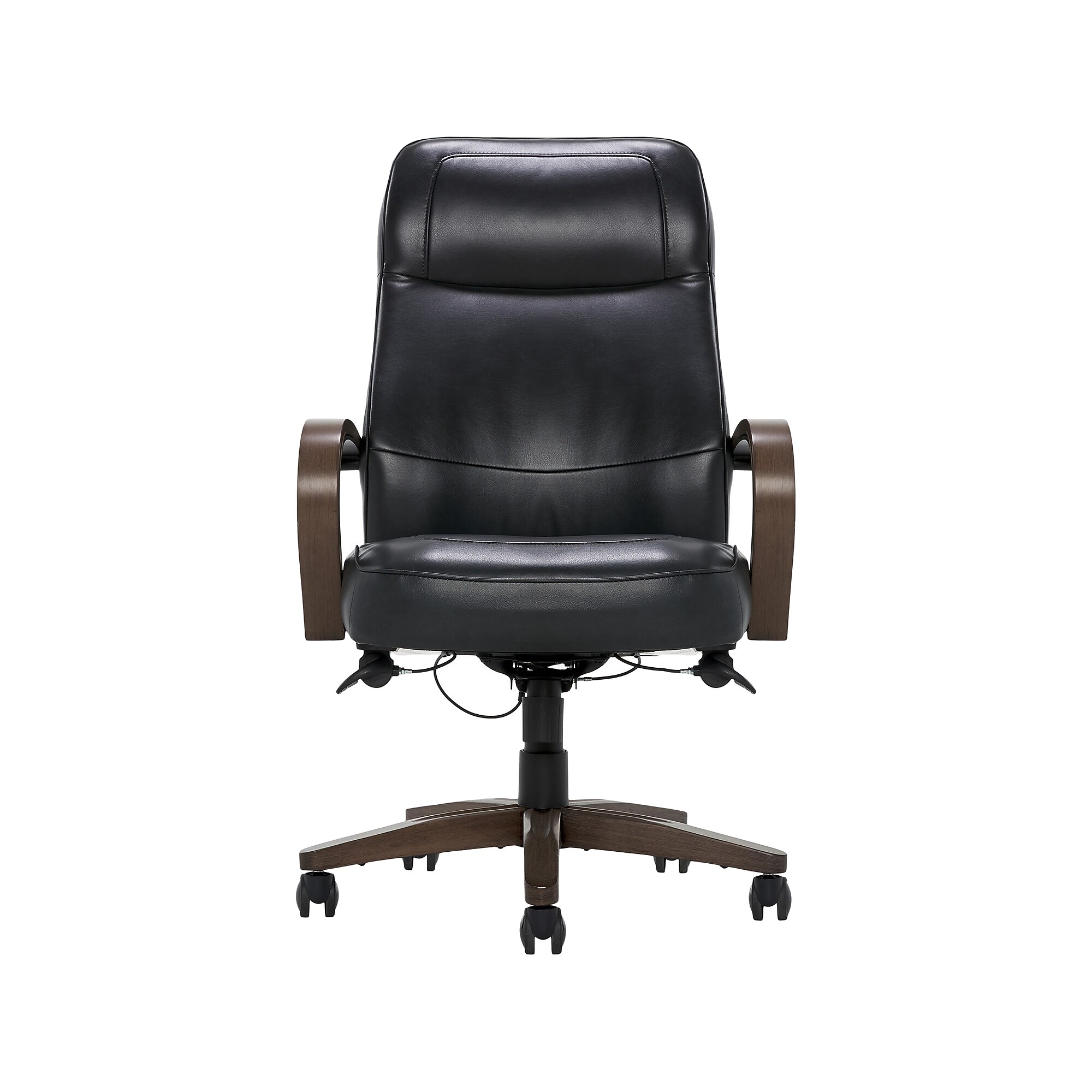 Thomasville Furniture Lockhart Ergonomic Bonded Leather Swivel Executive Chair, Black (51494-BLK) Sansujyuku sansujyuku.com