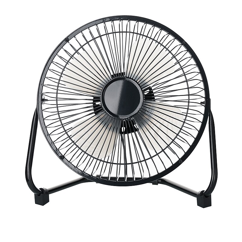 Techni Home 8” Desk Fan, 2 Speed, Black (RTA-08HV-FAN) image 1