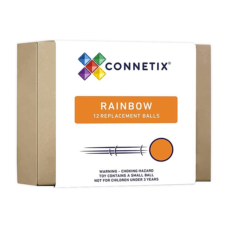 Connetix Magnetic Tiles Rainbow Ball Pack, 12 Pieces (CNTR00012BA) image 1