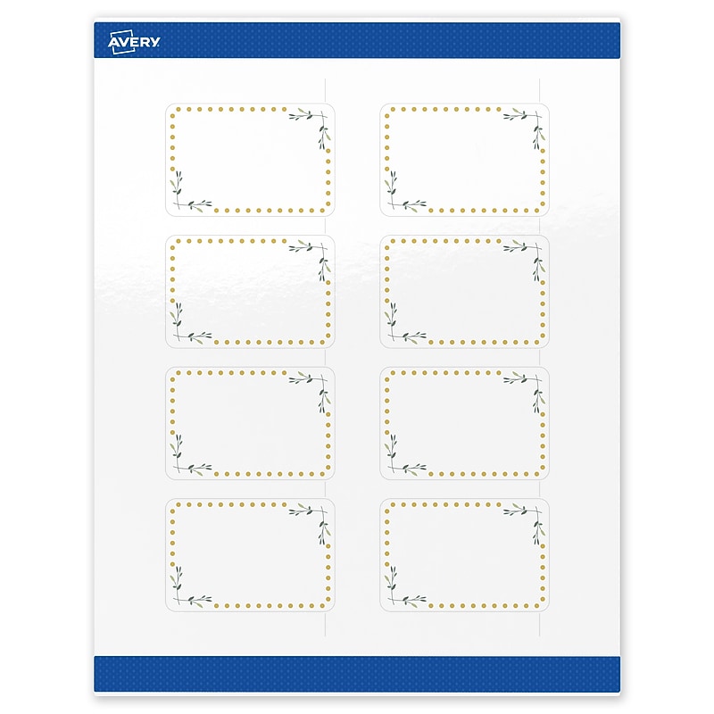 Avery Laser/Inkjet Rectangle Multipurpose Labels, 2" x 3", White, 80/Pack (S00-DN2) image 1