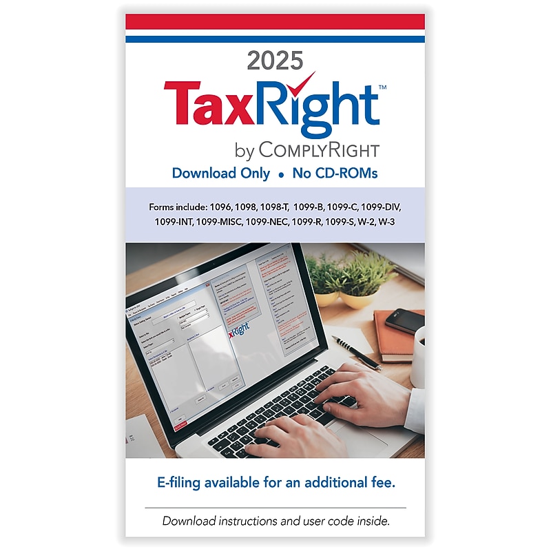 ComplyRight TaxRight 2025, Windows, Card for Download (11014) image 1