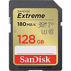 SanDisk Extreme 128GB UHS-I SDXC Memory Card Class 10 UHS Speed