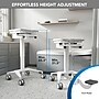 Mount-It! MedHub Mobile Medical Cart Workstation with Tablet Mount and Locking Caster Wheels, White/Grey (MI-16018)~#|#~629B32DC-EE67-41B5-9B8356A44BC5824A_sc7