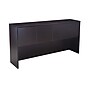 Boss Office Products 71" U-Shaped Curved Bow Desk with File Pedestal and Hutch, Mocha (GROUPAH-MOC)~#|#~62A0AF6E-B88D-40D6-AB6A38164181FB0B_sc7