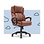 Serta Garret Ergonomic Bonded Leather Swivel Executive Chair, Cognac (43520D)~#|#~62A166D4-9E22-4C7E-B757D41AA57A87B6_sc7