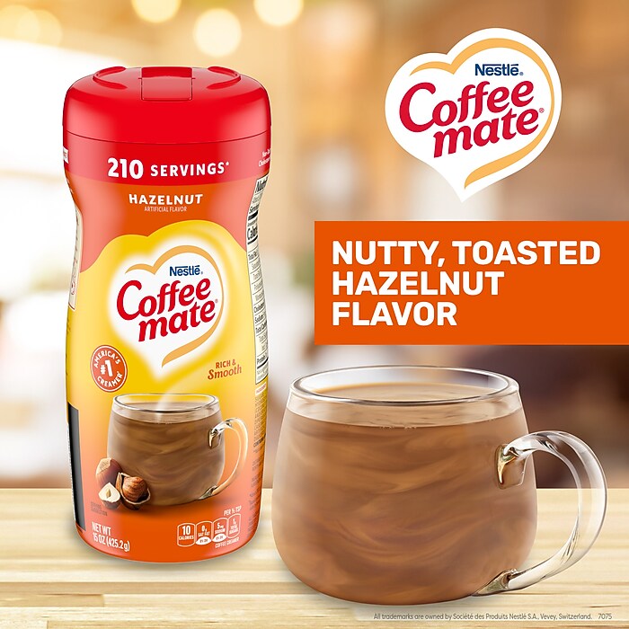 Coffee mate Hazelnut Powdered Creamer, 15 Oz. (NES12345) | Staples