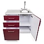 Viva Comfort 36.32'' H x 36" L Exam Room Medical Cabinet with Right Sink, 1-Door, 3-Drawers, Claret (902BASE36RSCL)~#|#~62A25DF4-9F99-400A-9FED9D12DD92F437_sc7