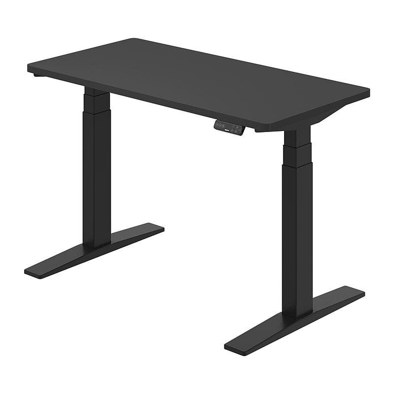 FlexiSpot E7 Commercial 48''W Electric Rectangular Adjustable Standing Desk, Black (E7BCOM4824-B) image 1