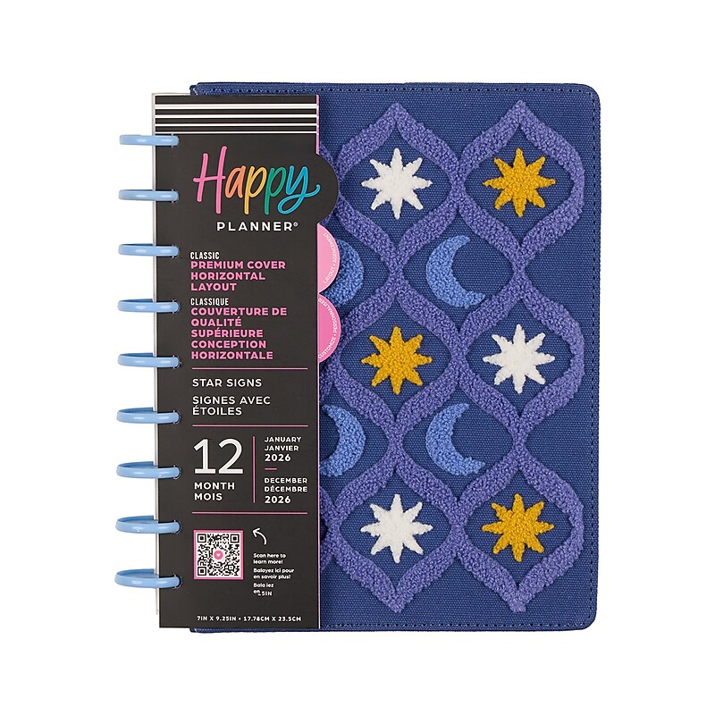 2026 Me & My Big Ideas Star Signs 8.75" x 9.75" Weekly & Monthly Standard Planner, Fabric Cover (PD0102C001) image 1