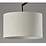Adesso Chrystie 83.5"H Black Floor Lamp with Drum Shade (4053-01)~#|#~62AFDA5E-F837-49CC-ADC58368658C78E1_sc7