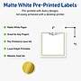 Avery Laser/Inkjet Square Multipurpose Labels, 2" x 2", White, 120/Pack (S00DNH)~#|#~62B60CB6-F08D-4EC5-AE0190BA440B6C25_sc7