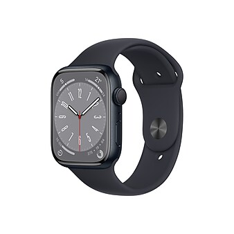 Apple Watch Series 8 (GPS) Bluetooth Smart, Black, 2" (MNUJ3LL/A)