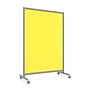 Ghent EZ Glass Mobile Dry-Erase Whiteboard, Aluminum Frame, 75"H x 50"W, Yellow (EZ1NA7550YW)~#|#~62C8E90E-0A6E-4F5F-84065B8846546F47_sc7