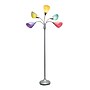 Simple Designs Medusa 67" Silver Floor Lamp with Cone Shades, Multicolored (LF2006-SLM)~#|#~62CBBB38-177D-4773-9E557A5535396F2F_sc7