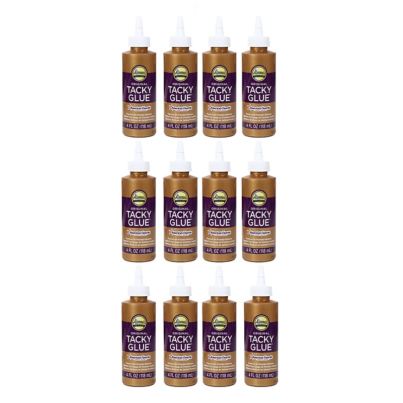 Aleene's Original Tacky Craft Glue, 4 oz., White, 12/Pack (10827-PK12) image 1