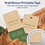 Avery 2" x 3-1/2"  Blank Price & Merchandise Tags, Kraft Brown, 200/Carton (95323-KMT25)~#|#~62CF7ED7-3879-4B9A-84B991CB19FD63D4_sc7
