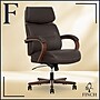 Finch NEO TWO Ergonomic Vegan Leather/Wood Swivel Executive Chair, Brown (52373-BRN)~#|#~62CFCA91-E073-48FA-BA71063ECBCBB4D8_sc7