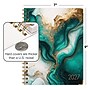 2027 Excello Brands 7.8" x 9" Weekly & Monthly Standard Planner, Paperboard Cover, Teal Gold Marble (FSHN-CY27-79-54)~#|#~62D1A0F5-6083-4746-82061026F8683E4B_sc7