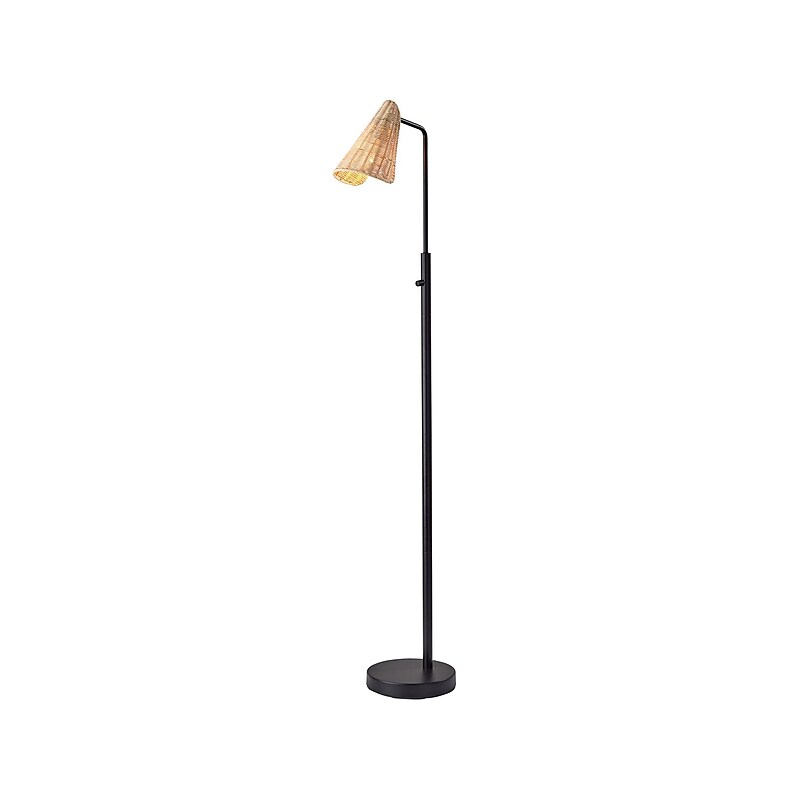 Adesso Cove 58" Metal Floor Lamp with Irregular Shade (5113-01) image 1