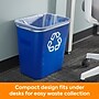 Coastwide Professional™ Plastic Indoor Recycling Container Without Lid, Blue Soft Molded Plastic, 7 Gallon (CW56432)~#|#~62DB0838-5EAD-440B-AA99868F70AF6FA1_sc7