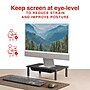 Staples TECH Adjustable Monitor Stand, Black (ST62819-CC)~#|#~62E784B8-FBED-4FE6-B49F4860BAEF48A3_sc7
