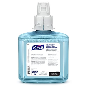 PURELL Professional CRT Healthy Soap Naturally Clean, 1200 mL, Fragrance Free Foam, 2/Carton (6470-02)