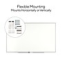 TRU RED™ Melamine Dry Erase Board, Gray Frame, 5' x 3' (TR59353)~#|#~62EDB004-9D56-4392-A93611BC23D54814_sc7