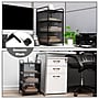Mind Reader 3-Removable Drawer Multi-Purpose Rolling Storage Cart with Wheels, Metal, Black (3VERTM-BLK)~#|#~62F2C7BD-E2A1-4FD1-BEFFF922341399AE_sc7