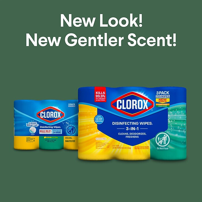 Clorox Disinfecting Wipes, Fresh and Crisp Lemon Scent, 75 Wipes