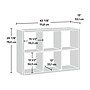 Sauder Select 44"H 6-Shelf Cube Organizer, Mystic Oak (431285)~#|#~62FD30B6-1719-4E76-AD446FB274579667_sc7