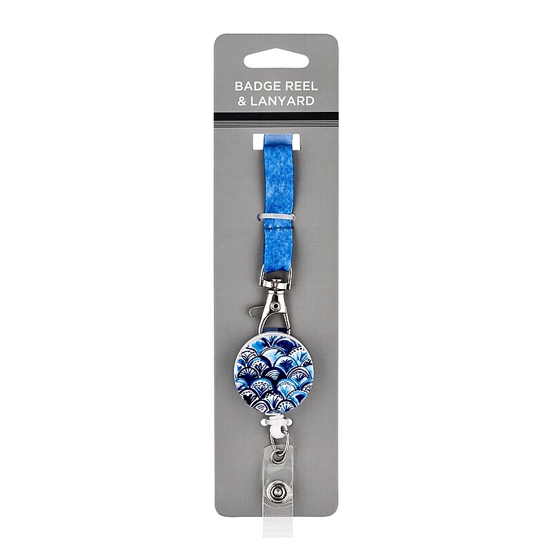 Eccolo Seashell Lanyard with Clip On Badge Reels, Multicolored (ST709C) image 1