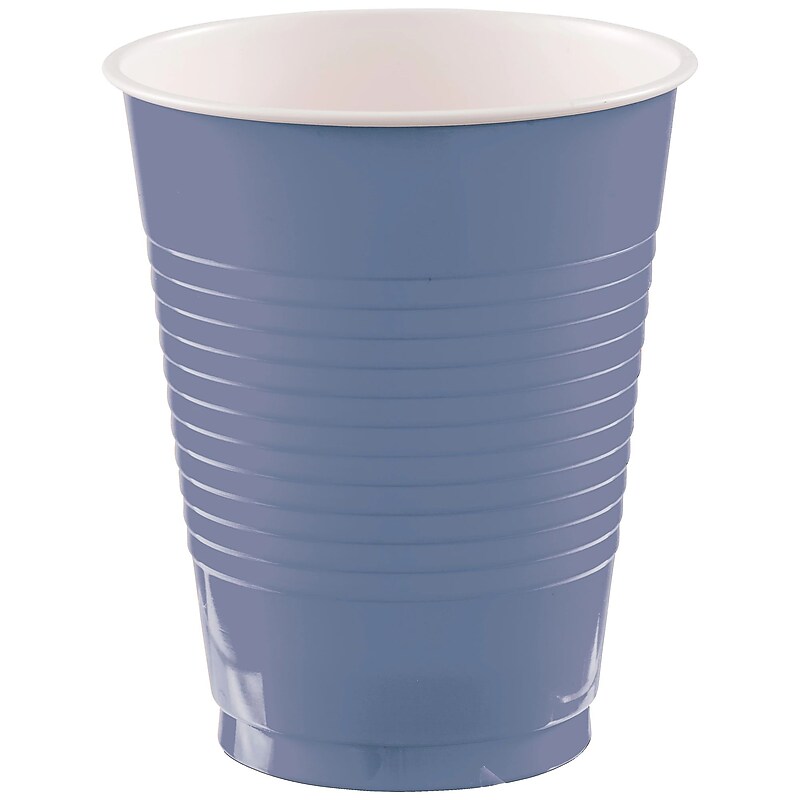 Party City Plastic Cup, 18 oz., Indigo, 50/Pack (AM431754-168-NS) image 1