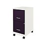 Space Solutions SOHO Smart File 2-Drawer Mobile Vertical File Cabinet, Letter Size, Lockable, Pearl White/Midnight Purple(25336)~#|#~6306415C-59AE-406D-BCBF48A59F7A4433_sc7