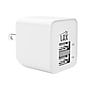 LAX Gadgets USB-A/USB-C Wall Charger, 12W, White (WLL2PWHT)~#|#~6306A87F-C84B-4AEF-96ED53C82E9FA10E_sc7