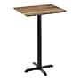 Flash Furniture TopGuard Rectangle Wood Dining Table with X-Base, 30" x 24", Natural/Black Base (ST2430NATT2222B)~#|#~6307BBDC-FECC-448F-A202A13EE238D6E9_sc7