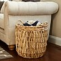 Household Essentials 19.7" Tall Handwoven Banana Leaf Wicker Floor Storage Basket with Handles, Natural (HHML-6649)~#|#~6313A5F0-DED1-422E-9A67C6C16DA23D4F_sc7