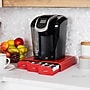 Mind Reader Plastic Single Serve Coffee Pod Storage Drawer, 36 Pod Capacity, Red (TRAY6-RED)~#|#~6317981B-C3FD-44FB-9762796D53608B39_sc7