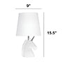 Creekwood Home Whimsilux 15.5" LED Table Lamp, White/Silver Glitter (CWT-2023-SL-LB)~#|#~631C9B2F-5E64-4C1E-A680963C806AF8DA_sc7