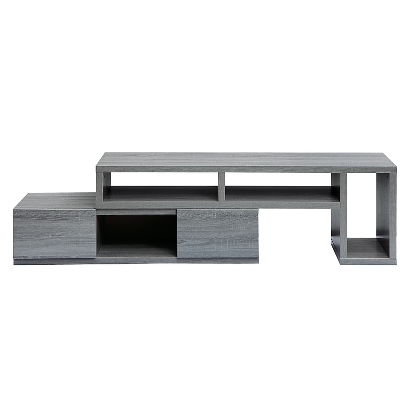 Techni Mobili Manufactured Wood Console TV Stand, Screens up to 65", Gray (RTA-7050-GRY) image 1