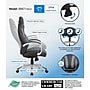 Boss Office Products Ergonomic Vinyl Swivel Executive Chair, Black/Grey (B8871-BKGY)~#|#~6322FD01-B353-48C1-946F2F0C0E002794_sc7
