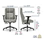 Thomasville Furniture Darius Ergonomic Bonded Leather Swivel Executive Chair, Gray (51490-GRY)~#|#~632536B3-5CC1-44B2-A0DB373A46FB3EF8_sc7