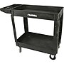 Lorell 2-Shelf Utility Cart, Black (LLR03611)~#|#~6326ADF9-FF5B-4FD5-89303CE2F5A4EF74_sc7