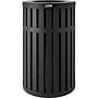 Suncast Commercial Steel Trash Can, 45 Gallon, Black (MTCRND4500)~#|#~63276193-9032-405A-8B9D1B07F704BF1A_sc7
