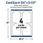 Avery Arched Integrated Cards, Matte White, 30/Pack (19479398894)~#|#~632F15B7-7D03-4816-99757B66E4AD13DF_sc7