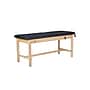Aristo Wood Physician Exam Table with Adjustable Backrest, Paper Cutter, and Holder, 500lbs. Capacity, Black (ADI996-HBF-BLK)~#|#~63308F85-1BD5-46A6-B2D391B56E76D62F_sc7